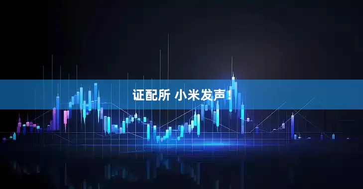 证配所 小米发声！