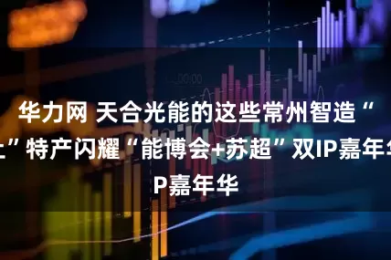 华力网 天合光能的这些常州智造“土”特产闪耀“能博会+苏超”双IP嘉年华